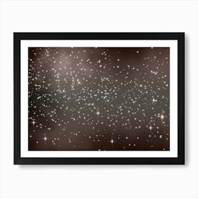 Tan And Grey Tone Shining Star Background Poster