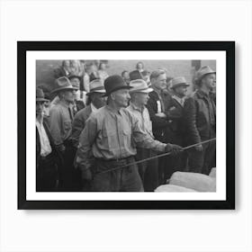 Untitled Photo, Possibly Related To Silverton, Colorado, Labor Day Celebration, Contestant And Spectators Art Print