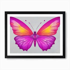 Purple Butterfly 1 Art Print