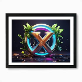 X Logo 2 Art Print