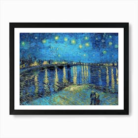 Starry Night Over The Rhone Vincent Van Gogh Art Print