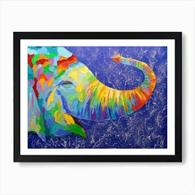 Smiling elephant Art Print