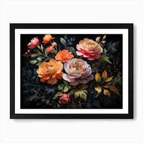 Default A Stunning Watercolor Painting Of Vibrant Flowers And 1 (4) (1) Art Print