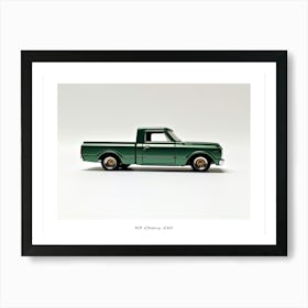 Toy Car 67 Chevy C10 Green Poster Art Print