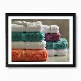 Stacked Towels 1 Art Print