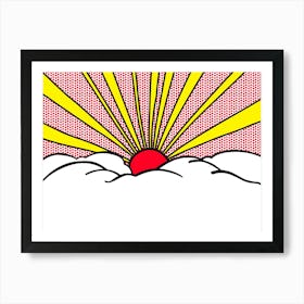 SUNRISE | LICHTENSTEIN DIGITAL REPLICA 1 Art Print