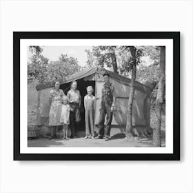 Family Of Agricultural Day Laborers Living In Tent Near Spiro, Oklahoma, This Family Had Farmed In This Vicinity For Twenty Five Art Print