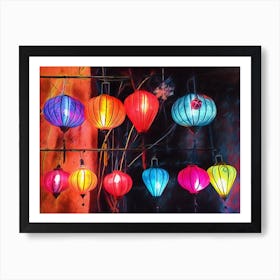 Colourful Lanterns Of Hoi An Vietnam Art Print