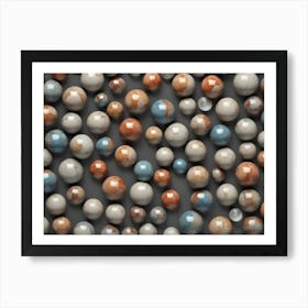 Many Marble Balls Art Print