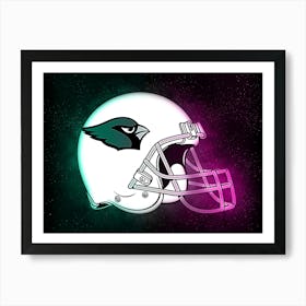 Arizona Cardinals Helmet Style Art Print