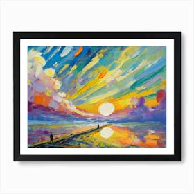 Sunset Abstract 1 Art Print