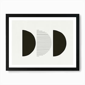 Abstract Black And White - Bw03 Art Print