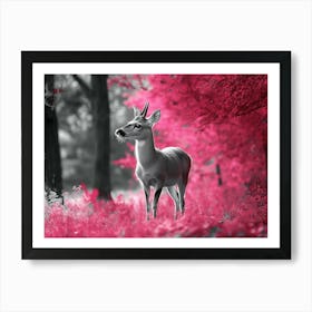 Deer In The Forest Art Print