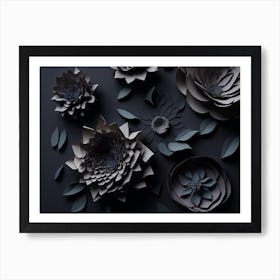 Paper Flowers (11) Art Print
