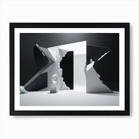 Negative space Art Print