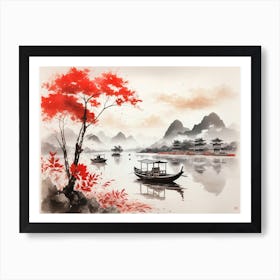 Chinese Landscape Painting Art Print