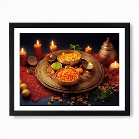 Indian Festival Of Lights Art Print