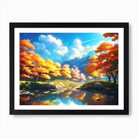 Autumn Trees 4 Art Print