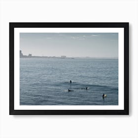 Early Morning Surfers Bliss Art Print