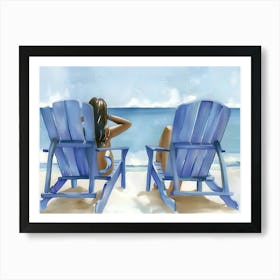 Adirondack Chairs Art Print