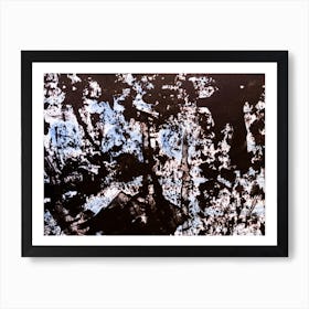 Abstract watercolor black paint background. 33 Art Print