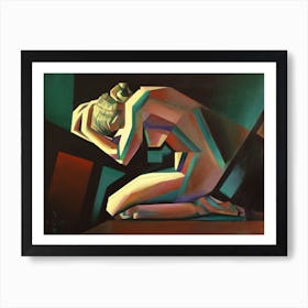 Art Deco Nude 14 08 22 (2022) (4 3 Ratio) Art Print