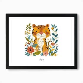 Little Floral Tiger 2 Poster Art Print