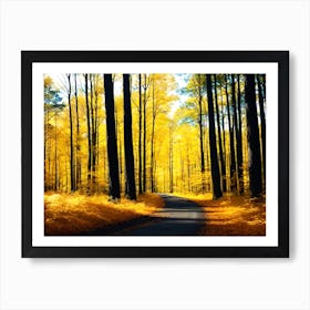 Autumn Road 7 Art Print