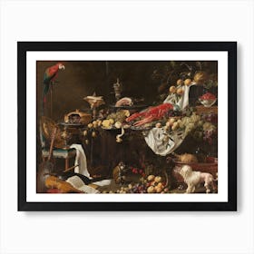 Banquet Still Life, Adriaen Van Utrecht Art Print