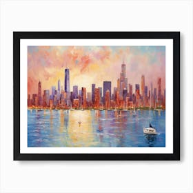 Chicago Skyline 8 Art Print