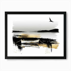 Boat On The Water Art Print