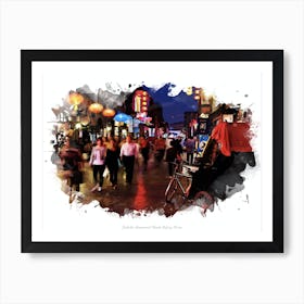 Dashilar Commercial Street, Beijing, China Art Print