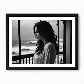 Black And White Portrait Art Print