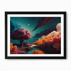 Default Abstract World 0 Art Print