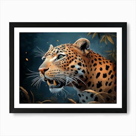 Leopard In The Jungle 1 Art Print