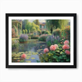 Claude Monet Garden Art Print