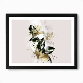 Gold Leaf Painting 9 Art Print