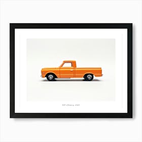 Toy Car 67 Chevy C10 Orange Poster Art Print