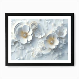 Paper Flowers 22 Art Print