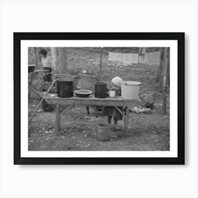 Indian Child In Blueberry Pickers Camp Near Little Fork, Minnesota By Russell Lee Art Print