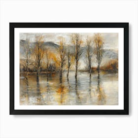 Flooded Trees Art Print