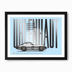 Mercedes Uhlenhaut Coupe Tribute Art Print