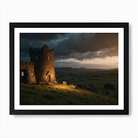 Castle At Dusk 2 Art Print