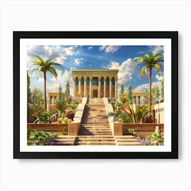 Egyptian Temple 9 Art Print