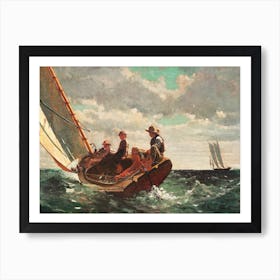 Breezing Up, A Fair Wind (ca. 1873–1876), Winslow Homer Art Print