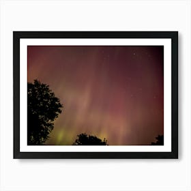 Pinks and Greens of the Aurora Borealis Art Print