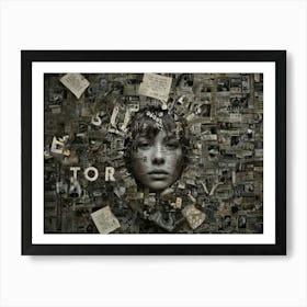 Abstract Exploding mind Art Print