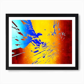 Abstraction Art Illustration In Painting Digital Style 20 Art Print