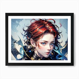 cute girl Art Print