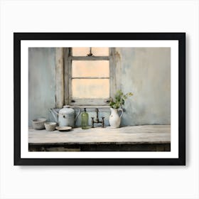 Old Stone Farm Cool Tones 11 Art Print